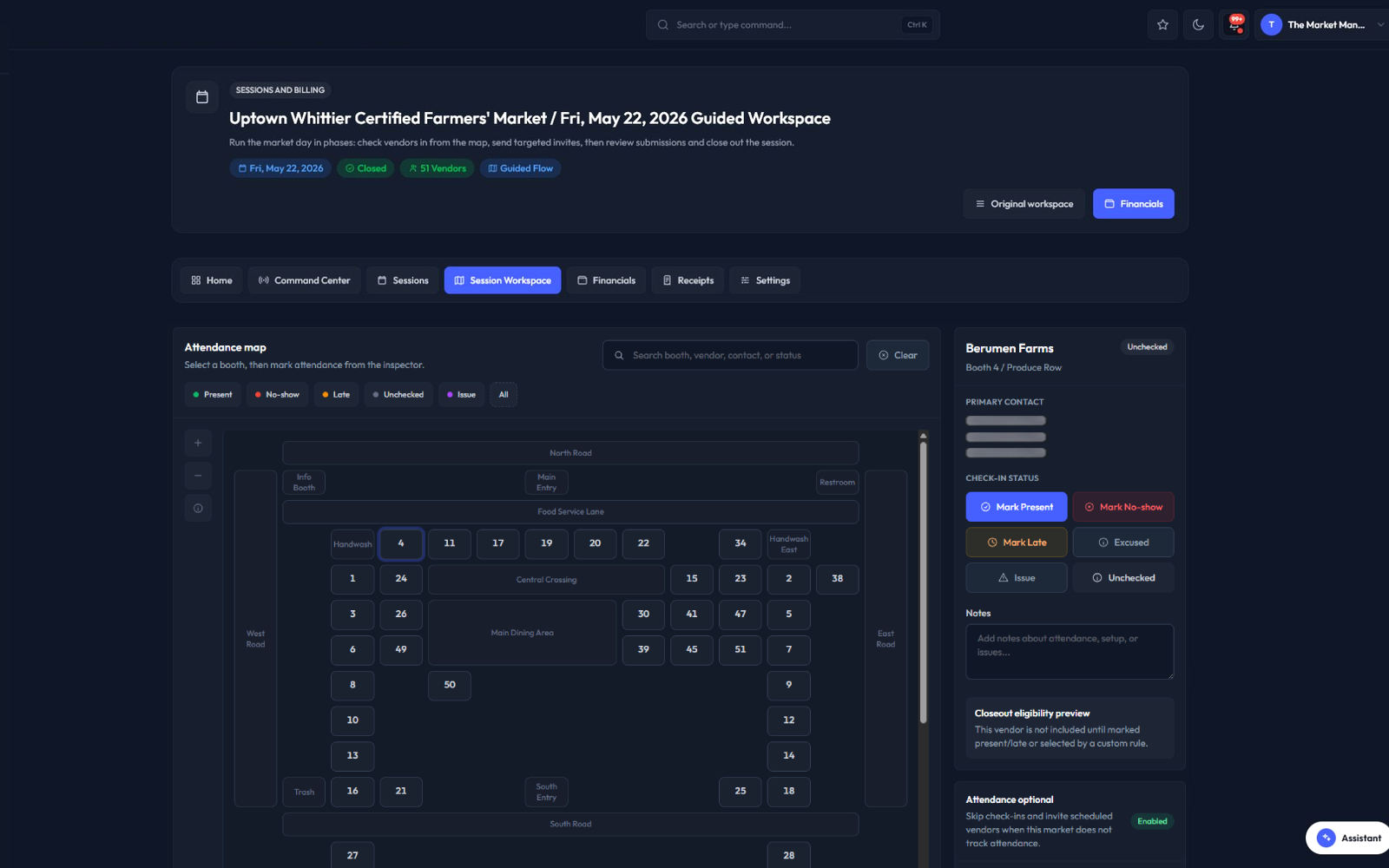 The Market Manager dashboard for teams evaluating a Manage My Market alternative