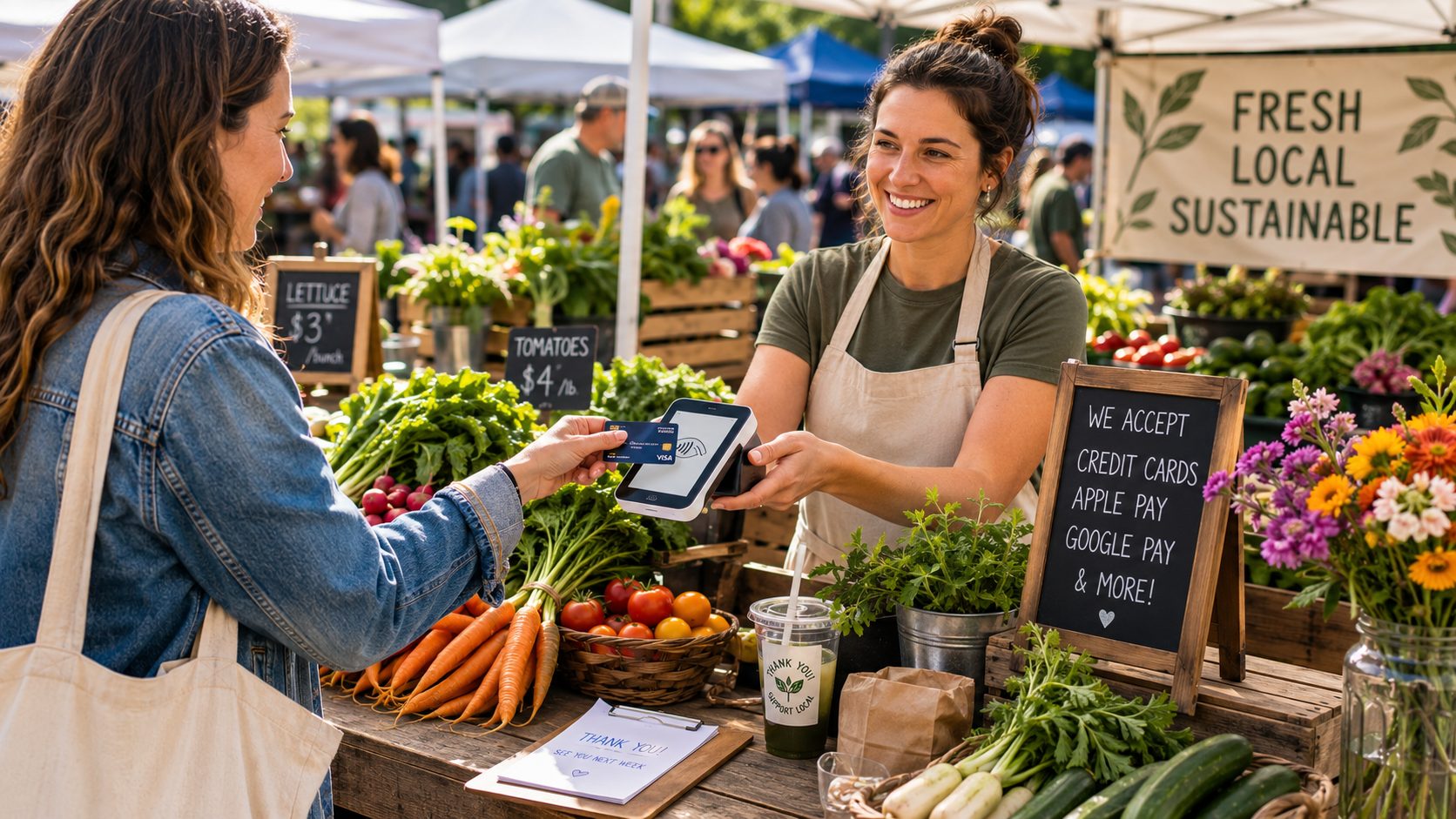 How to Collect Vendor Payments for a Farmers Market