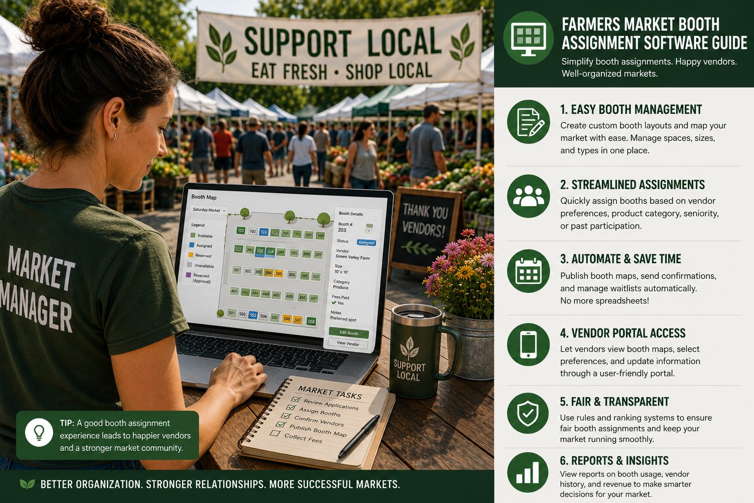Farmers Market Booth Assignment Software Guide