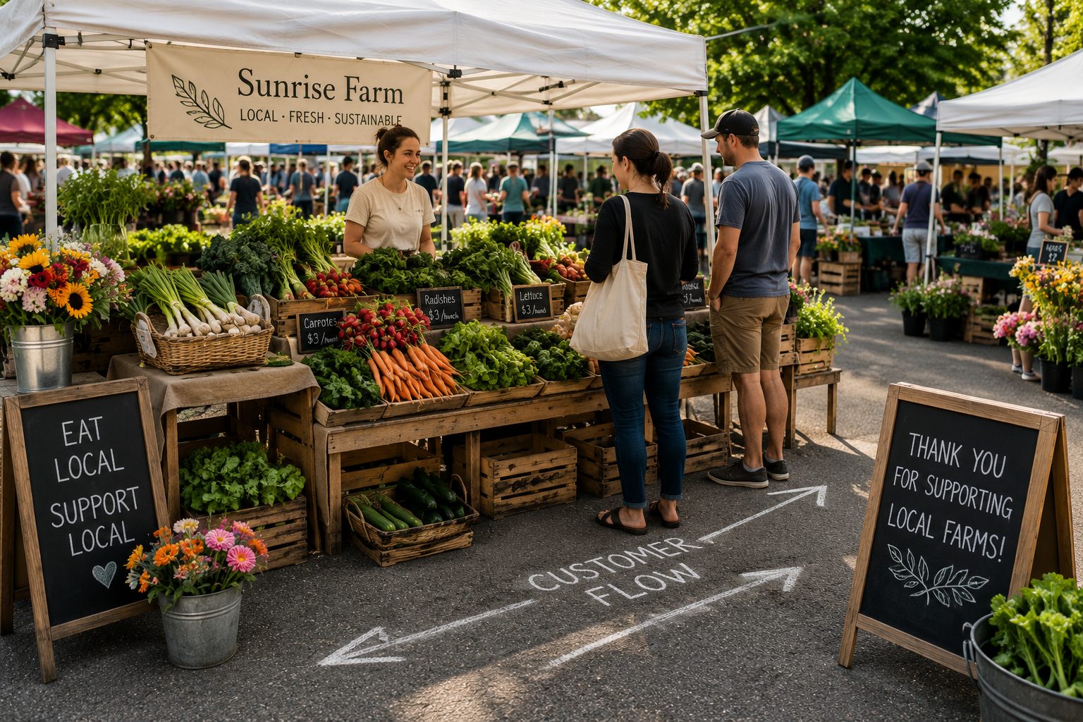 How to Assign Booths and Layout a Farmers Market